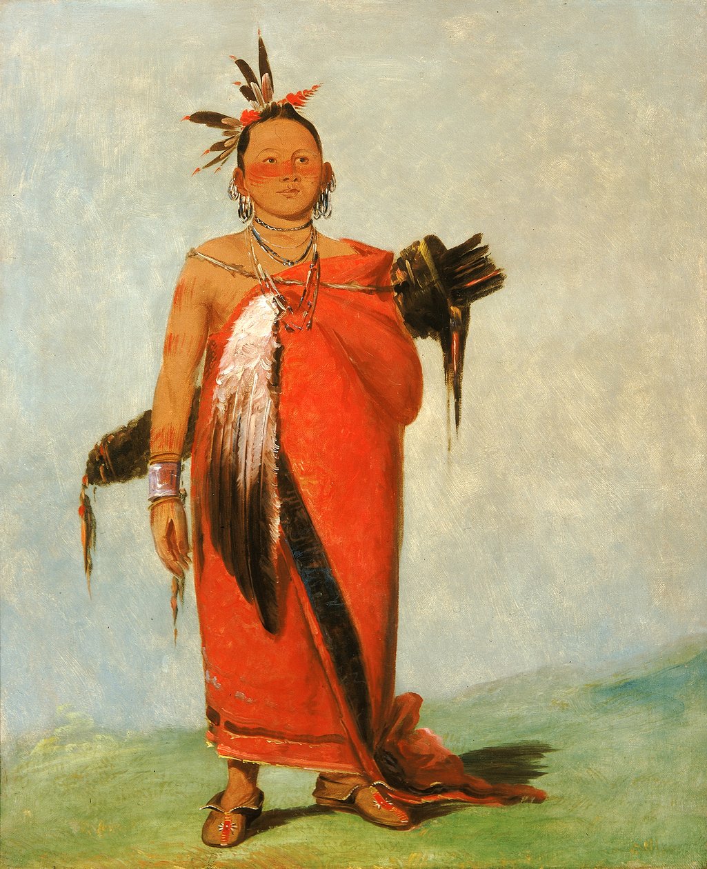Hongs-káy-dee, Great Chief, Son of The Smoke, 1832 by George Catlin