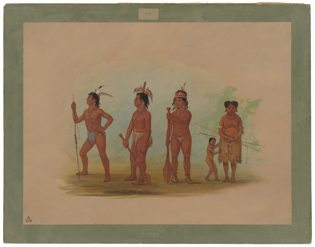 Clatsop Indians by George Catlin