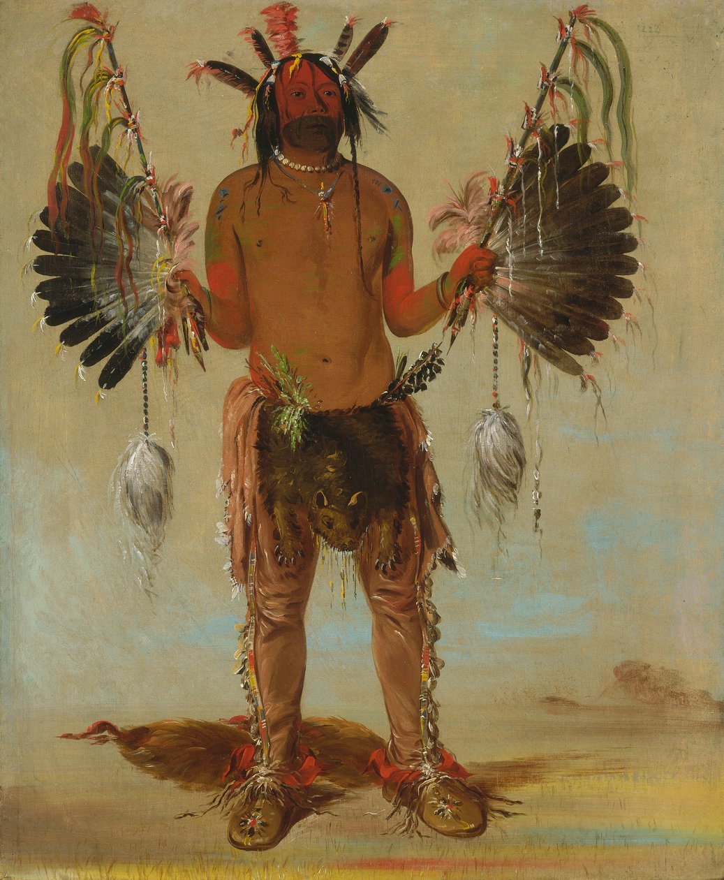 Mah-tó-he-ha, Old Bear, a Medicine Man by George Catlin