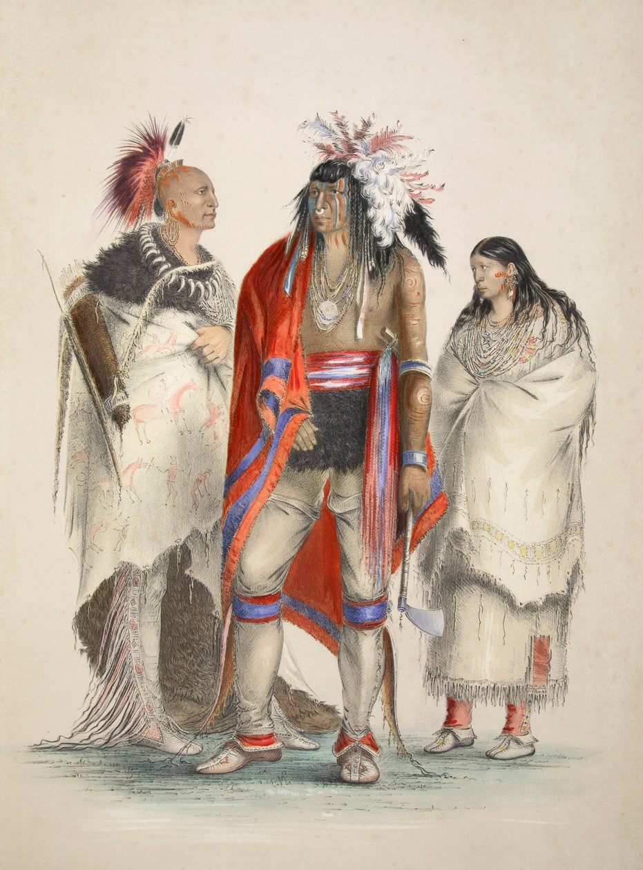 North American Indians, 1845 by George Catlin
