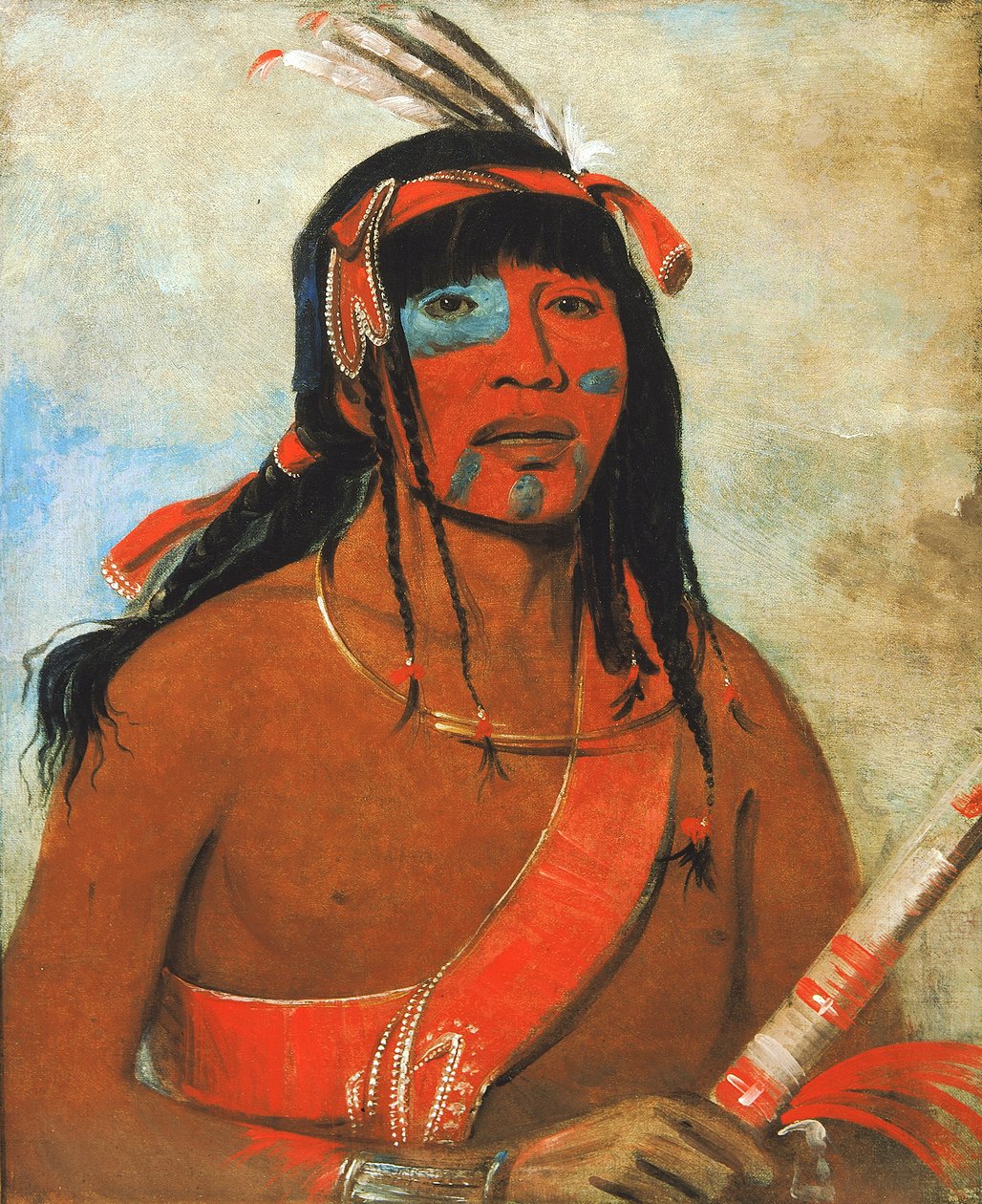 O-tá-wah, The Ottaway, a Warrior by George Catlin