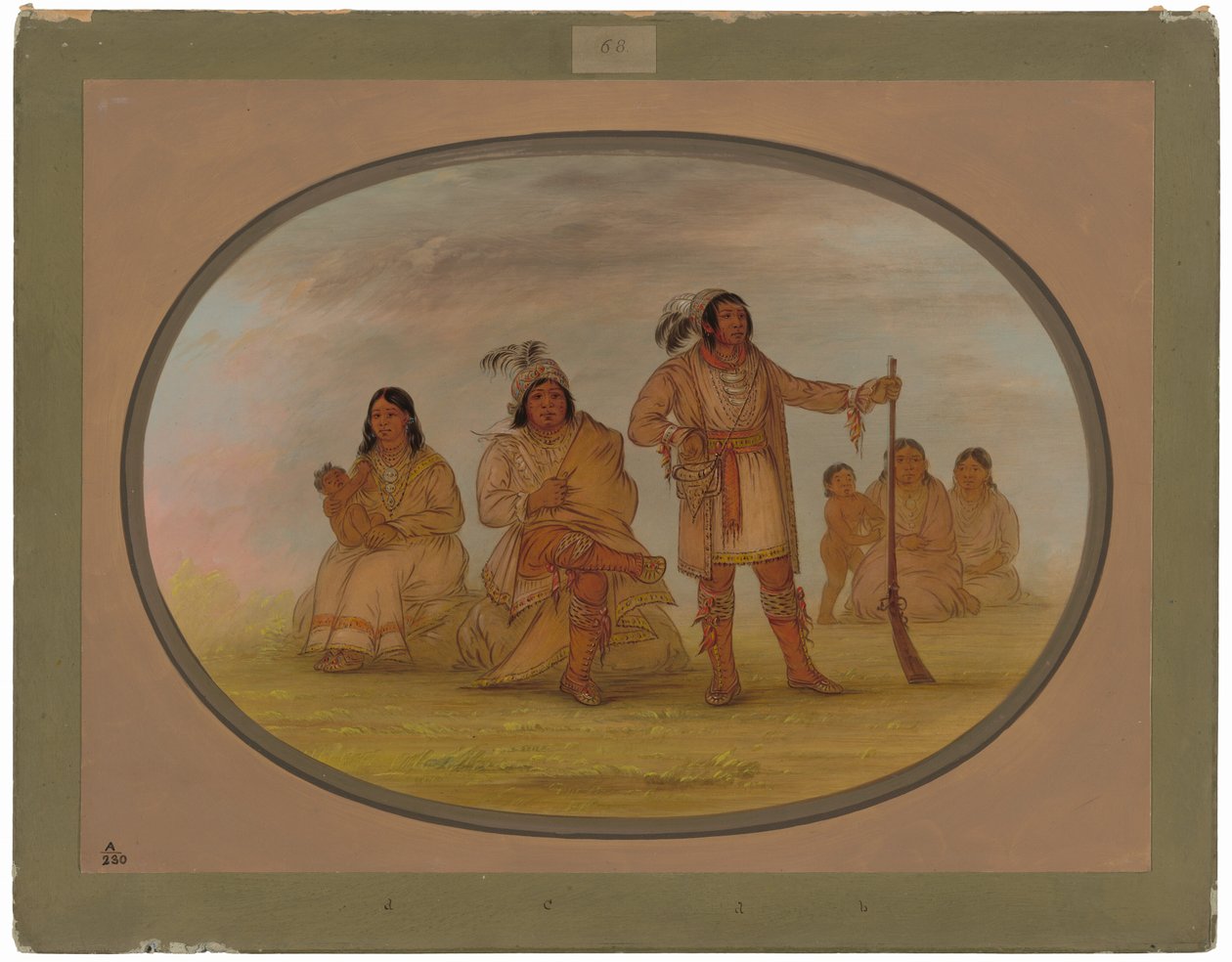 Osceola and Four Seminole Indians by George Catlin