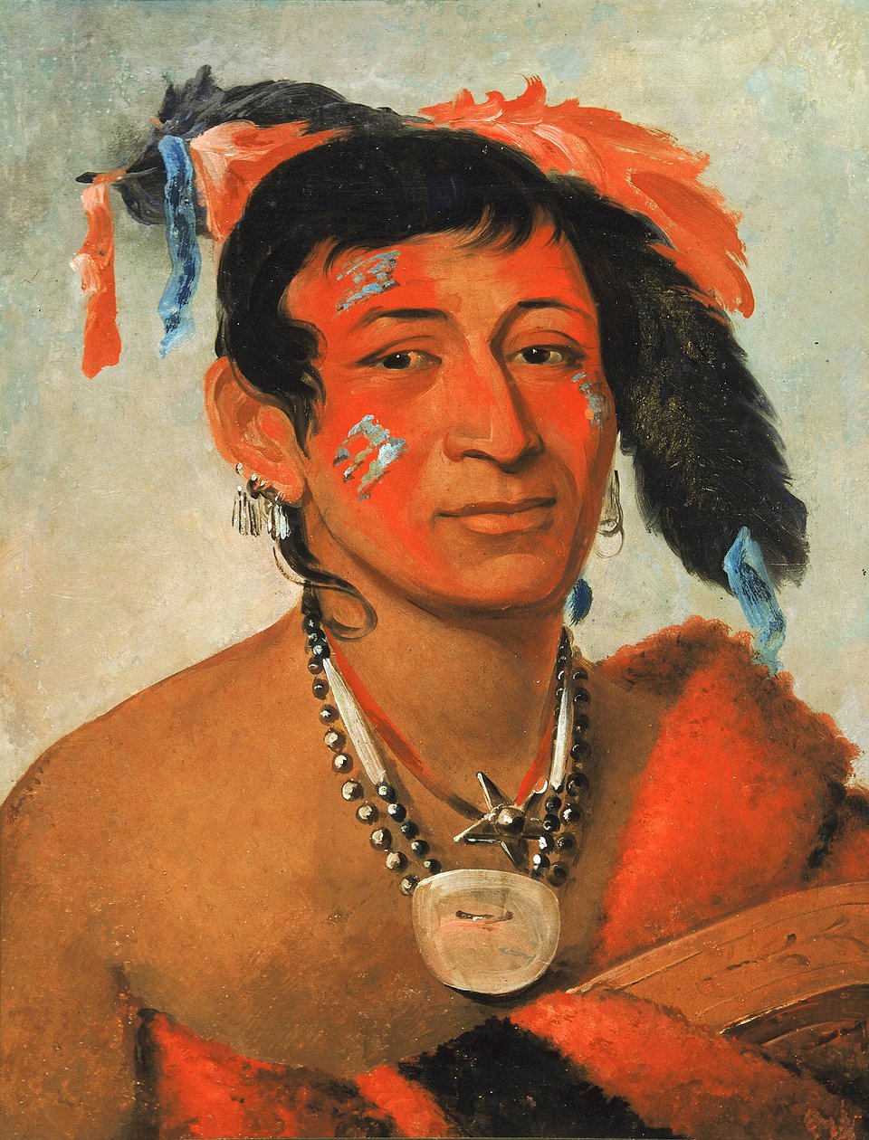 Shawano, The South, a Noted Warrior, 1831 by George Catlin