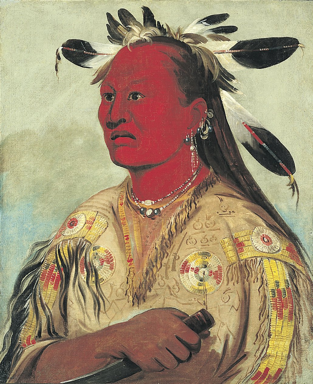 Stán-au-pat, Bloody Hand, Chief of the Tribe by George Catlin