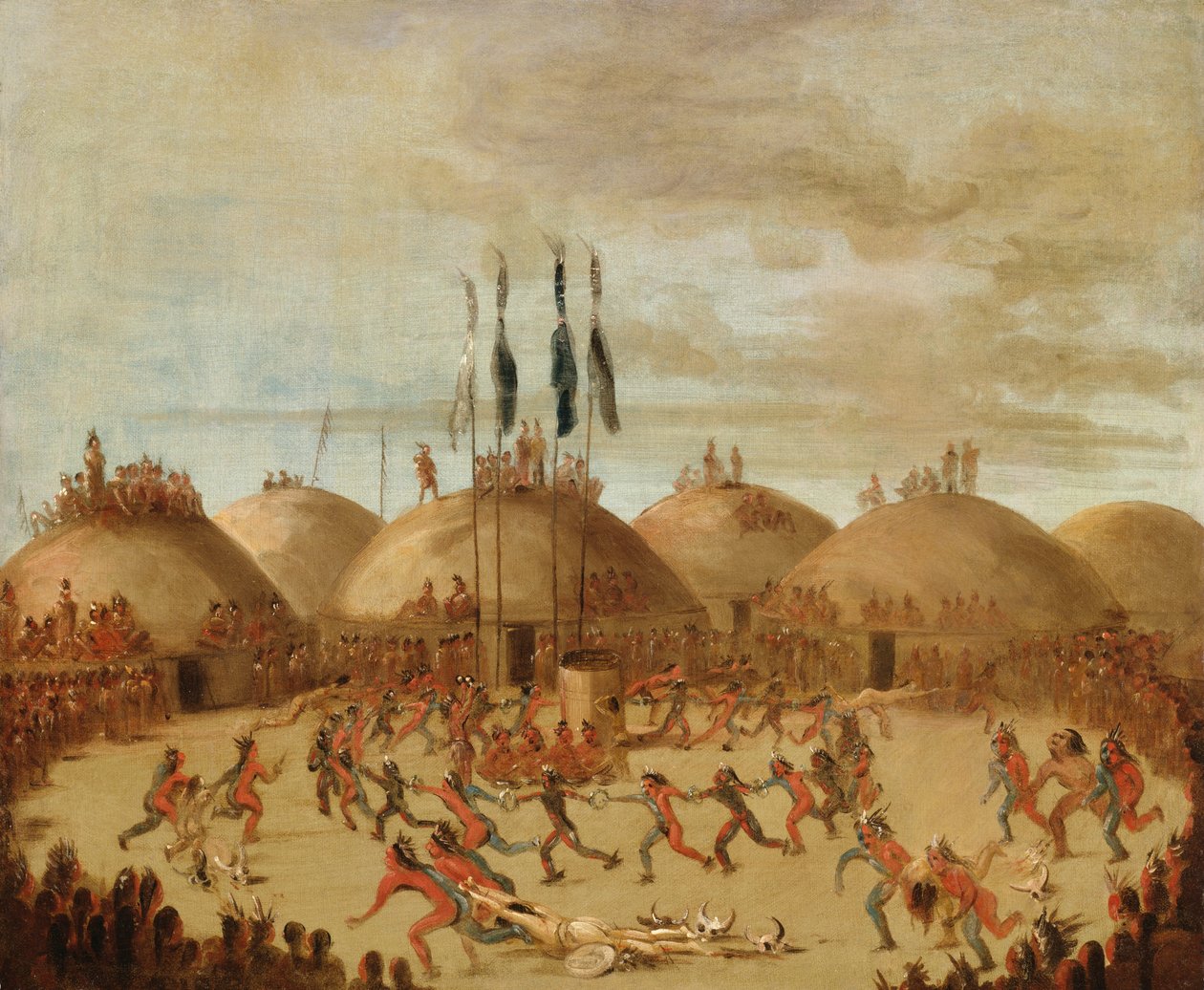 The Last Race, O-Kee-pa Ceremony by George Catlin