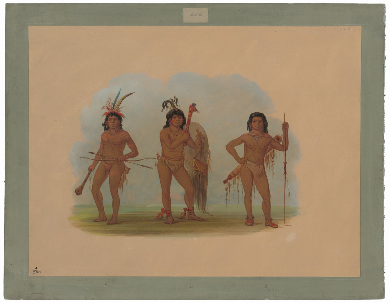 Three Zurumati Indians by George Catlin
