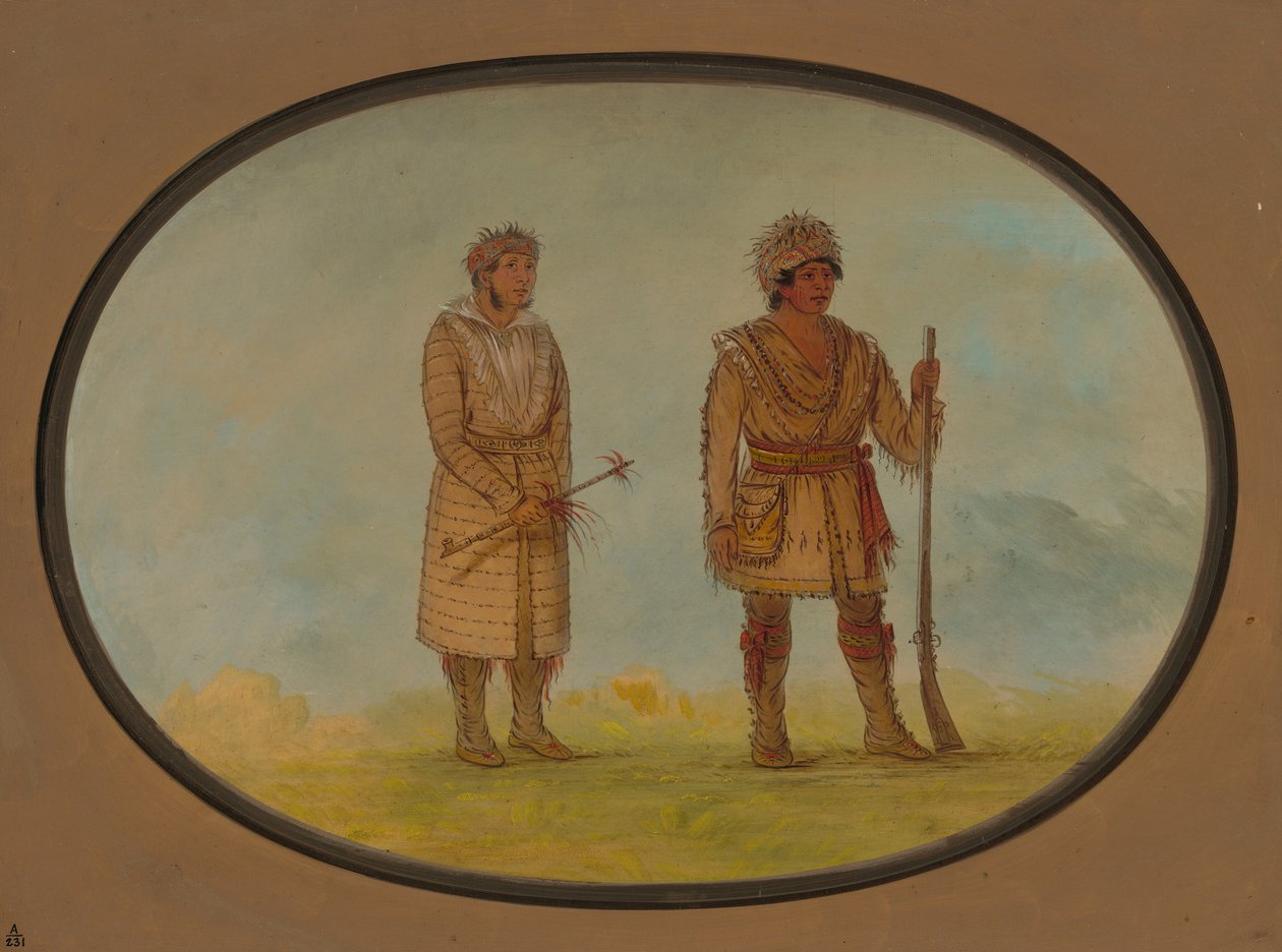 Two Cherokee Chiefs by George Catlin