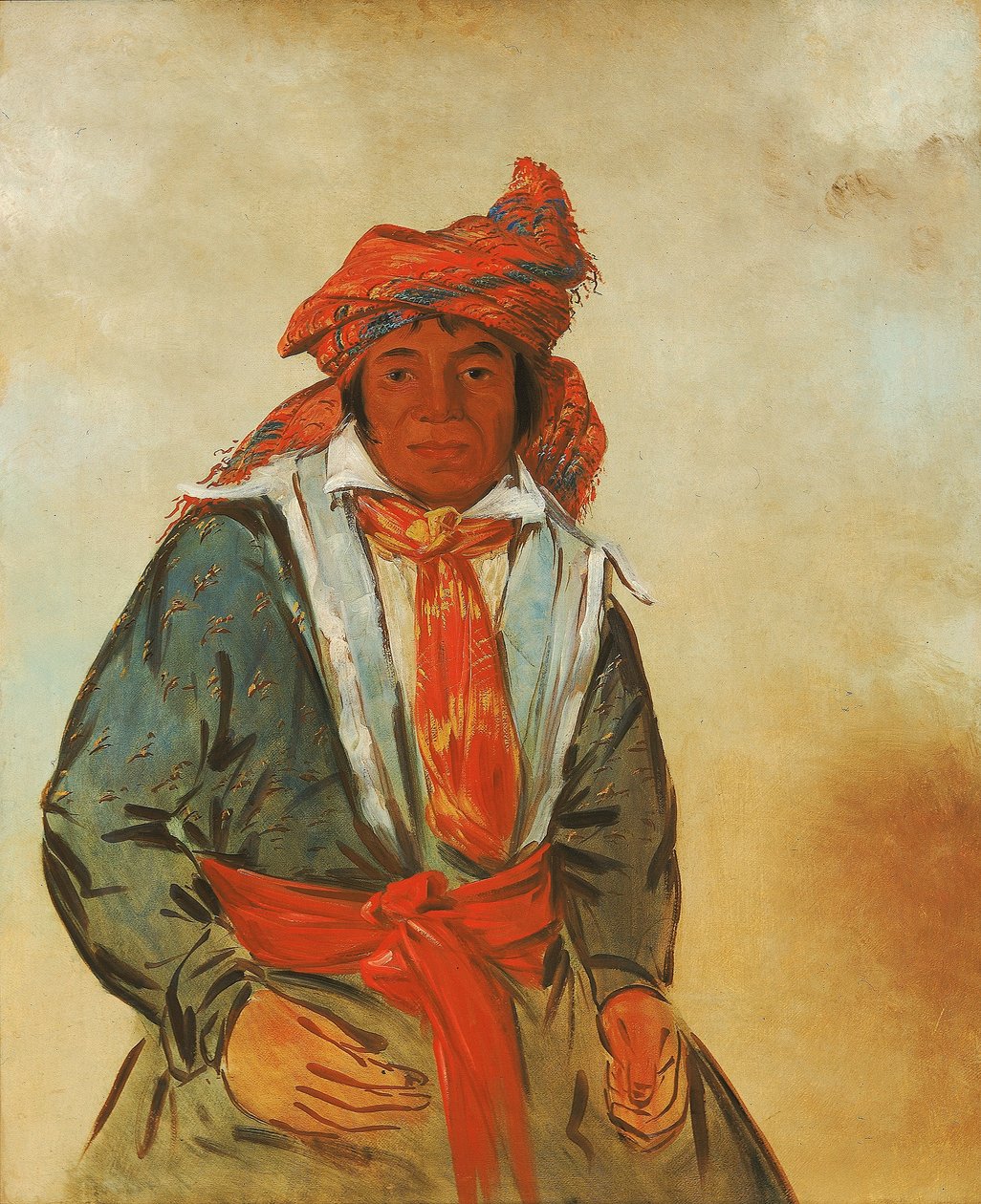 Wat-ál-le-go, a Brave by George Catlin