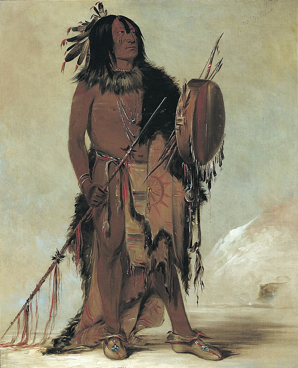 Wun-Nes-Tou, White Buffalo, an Aged Medicine Man by George Catlin