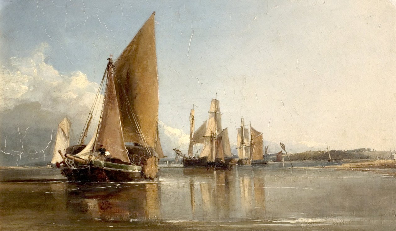 Boats Entering the Medway by George Chambers