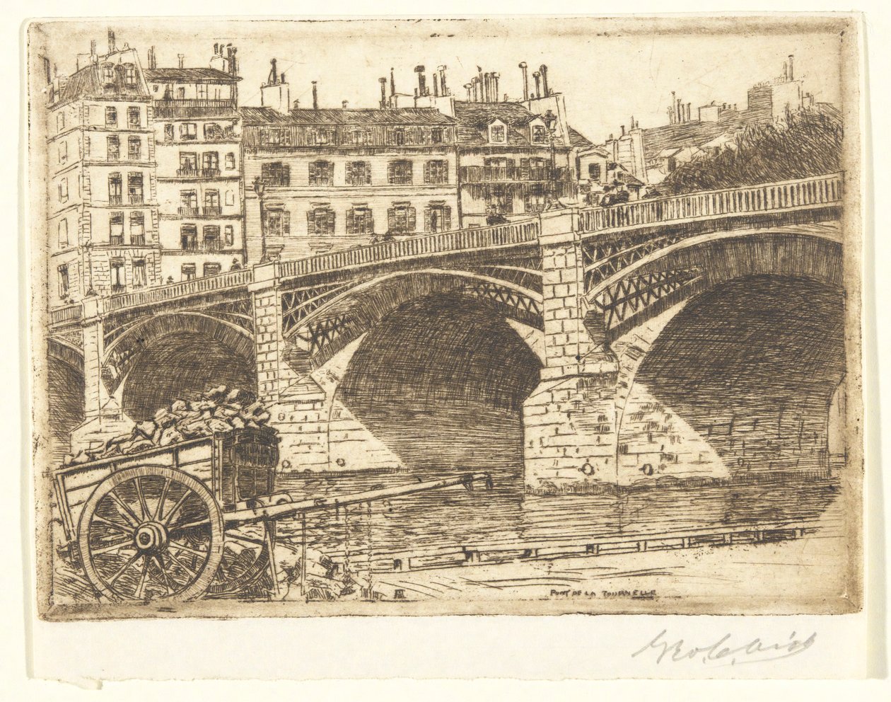 Pont de la Tournelle by George Charles Aid