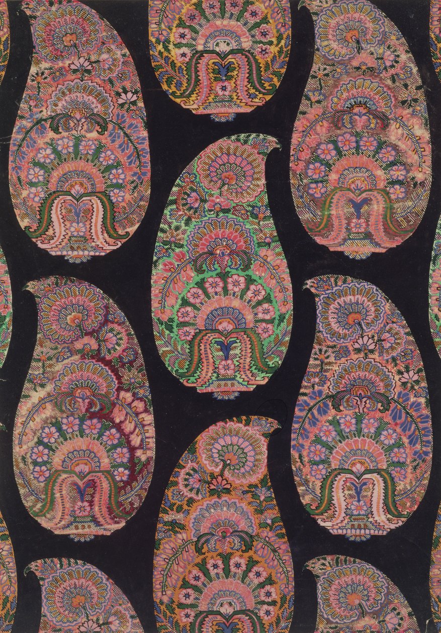 Fabric Design for Paisley Shawls by George Charles Haite