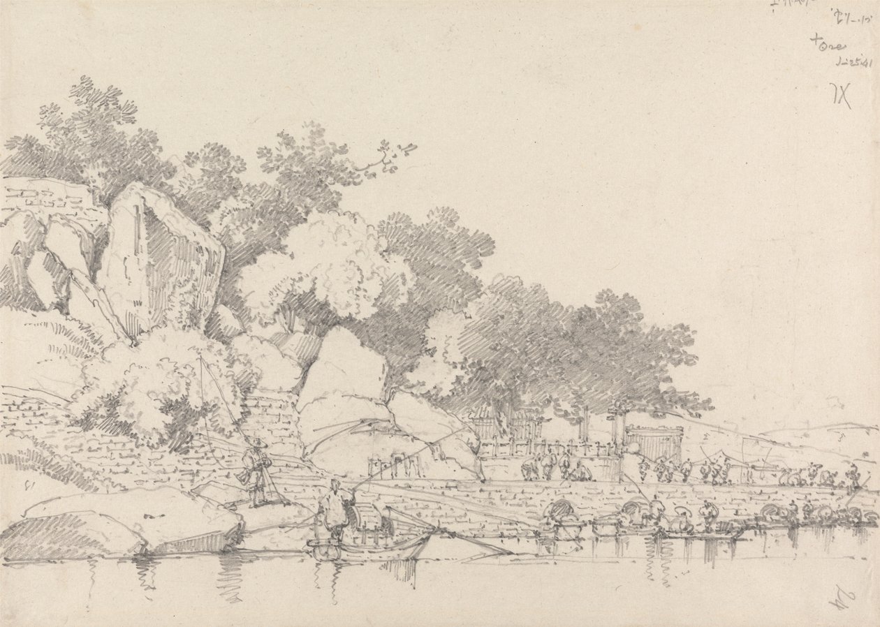 Lap House, Inner Harbour, Macau by George Chinnery