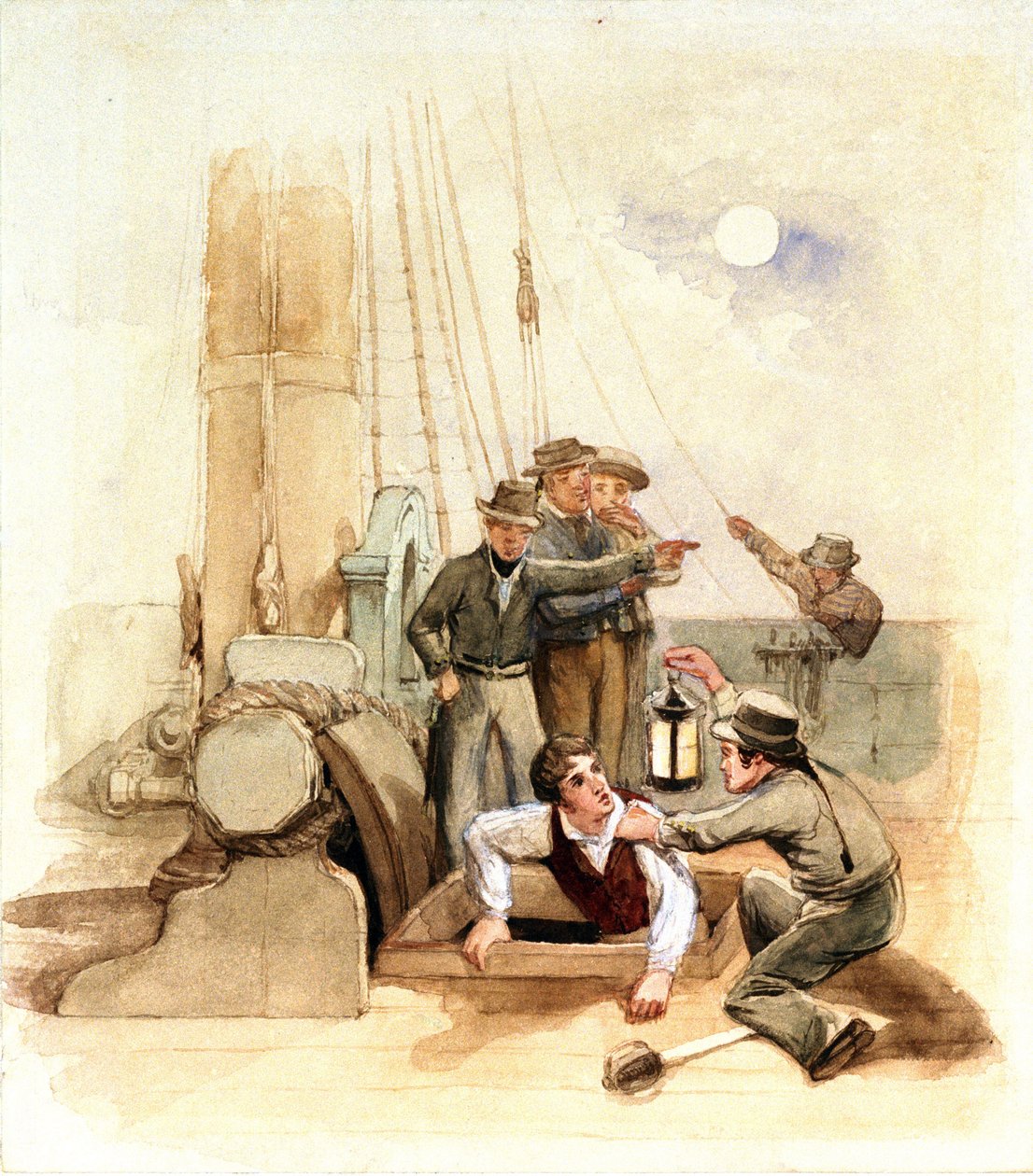 A Surprise by George Clarkson Stanfield: Fine art print