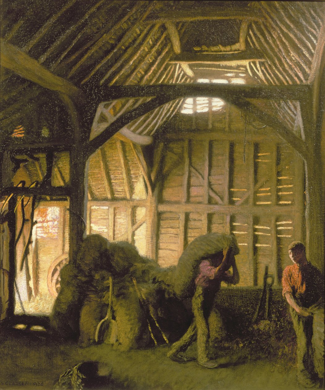 An Ancient Barn by George Clausen