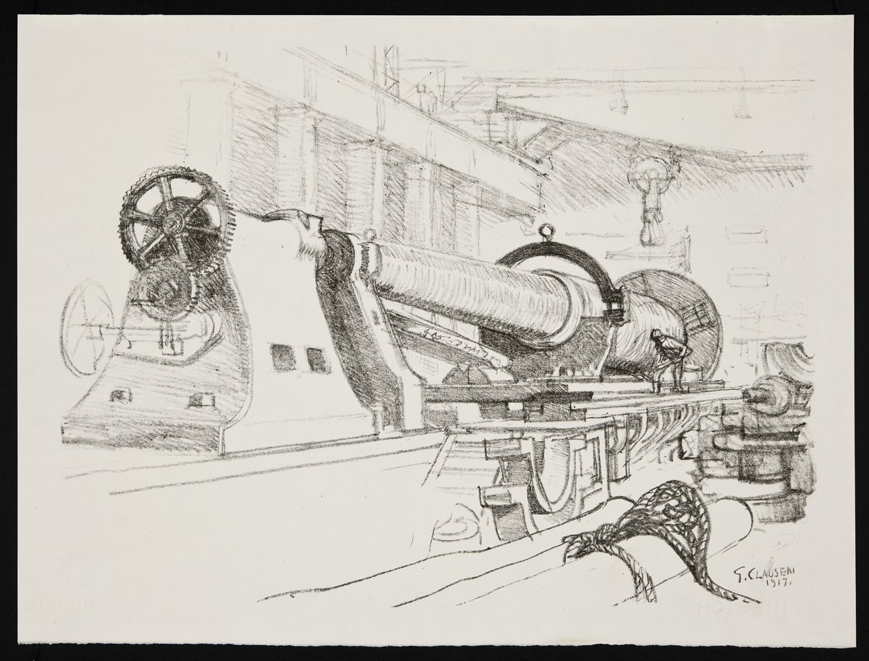 Turning a Big Gun by George Clausen