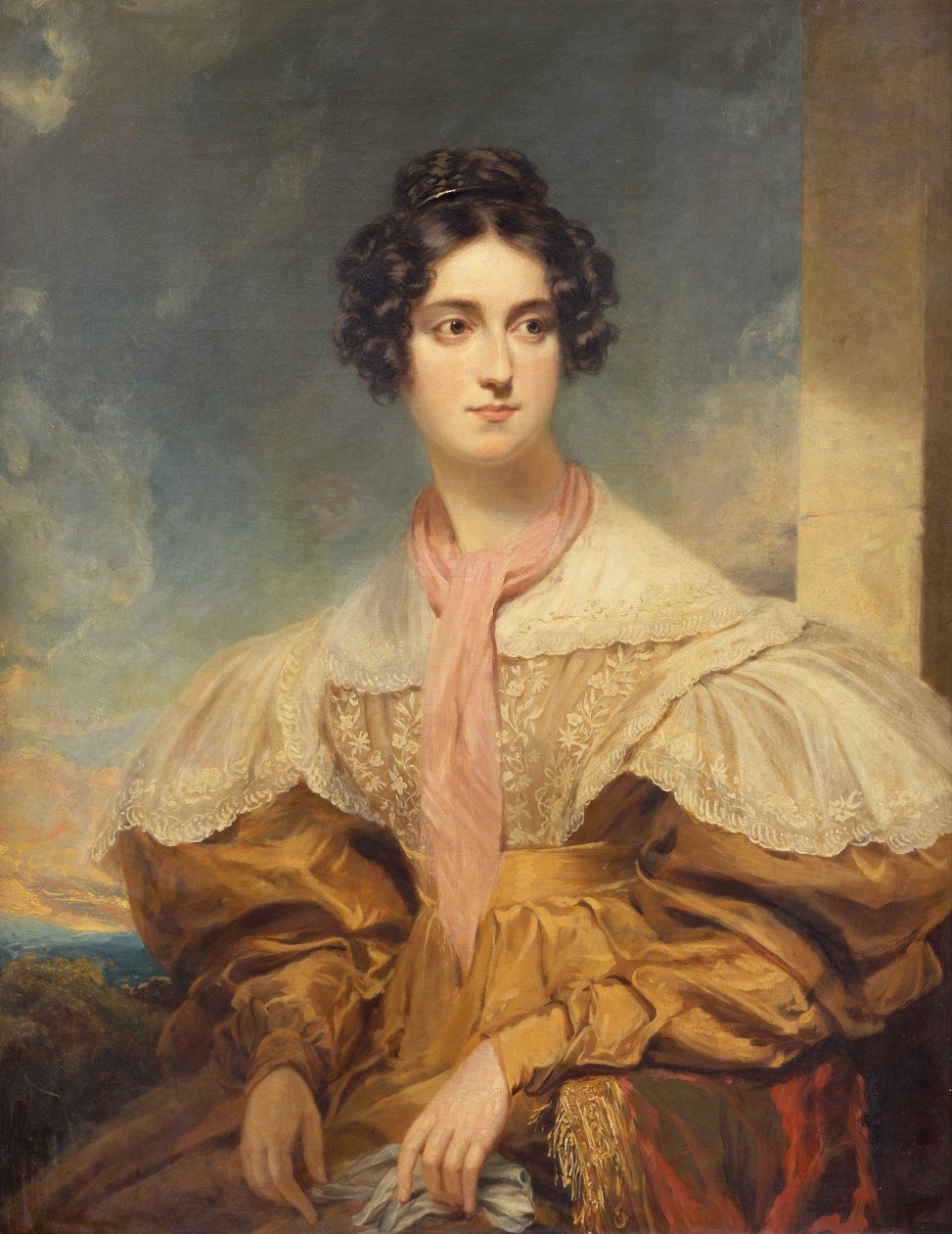 Portrait of Lady Georgiana Clinton by George Clint