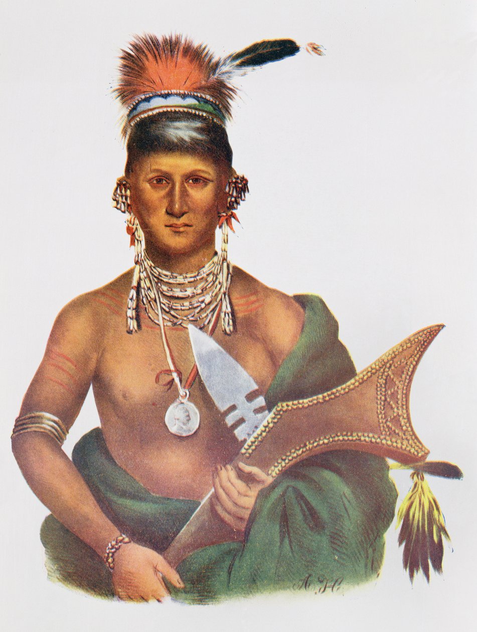 Appanoose, a Sauk Chief, 1837, Illustration from 