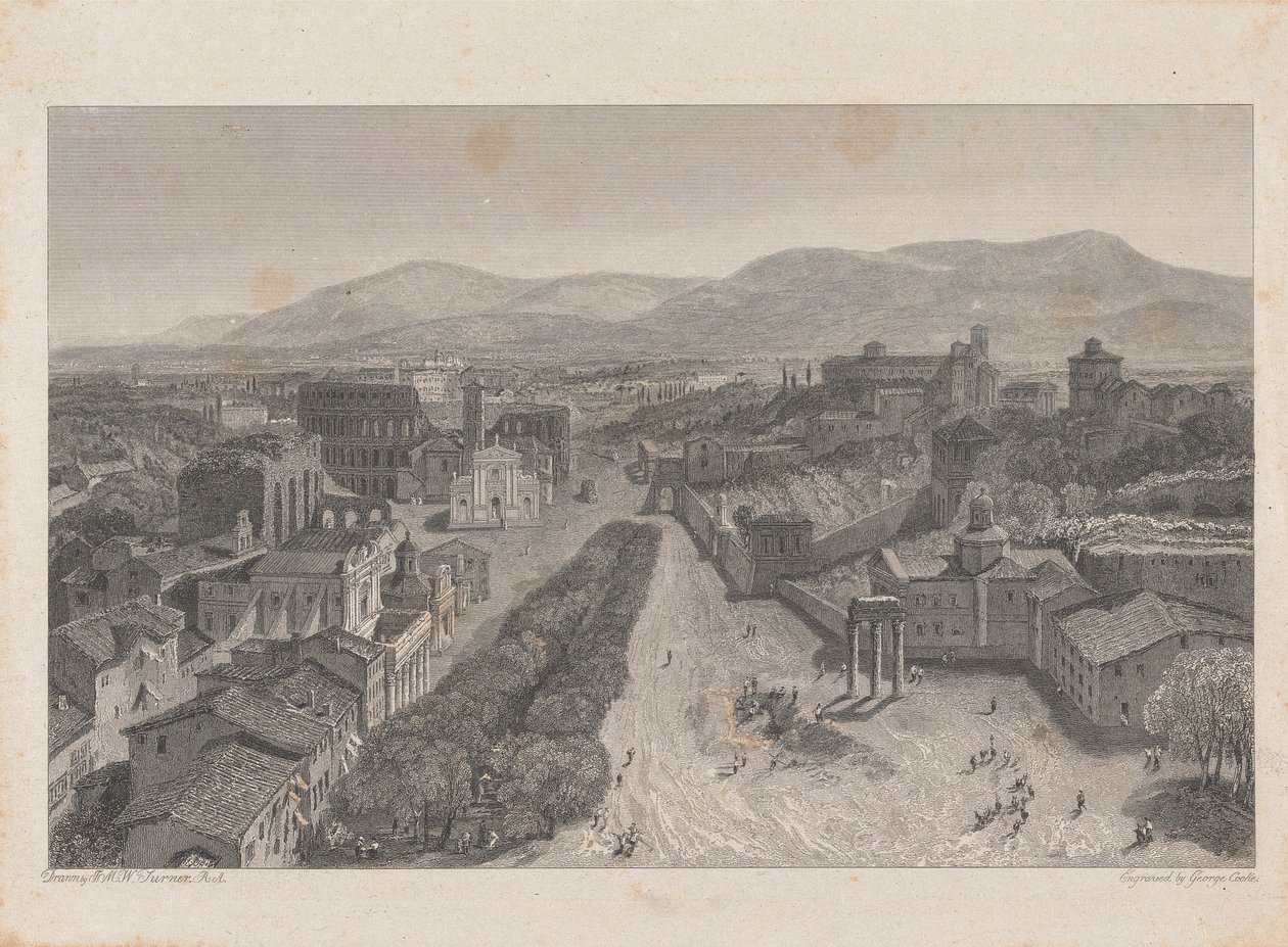 The Roman Forum from the Tower of the Capitol by George Cooke
