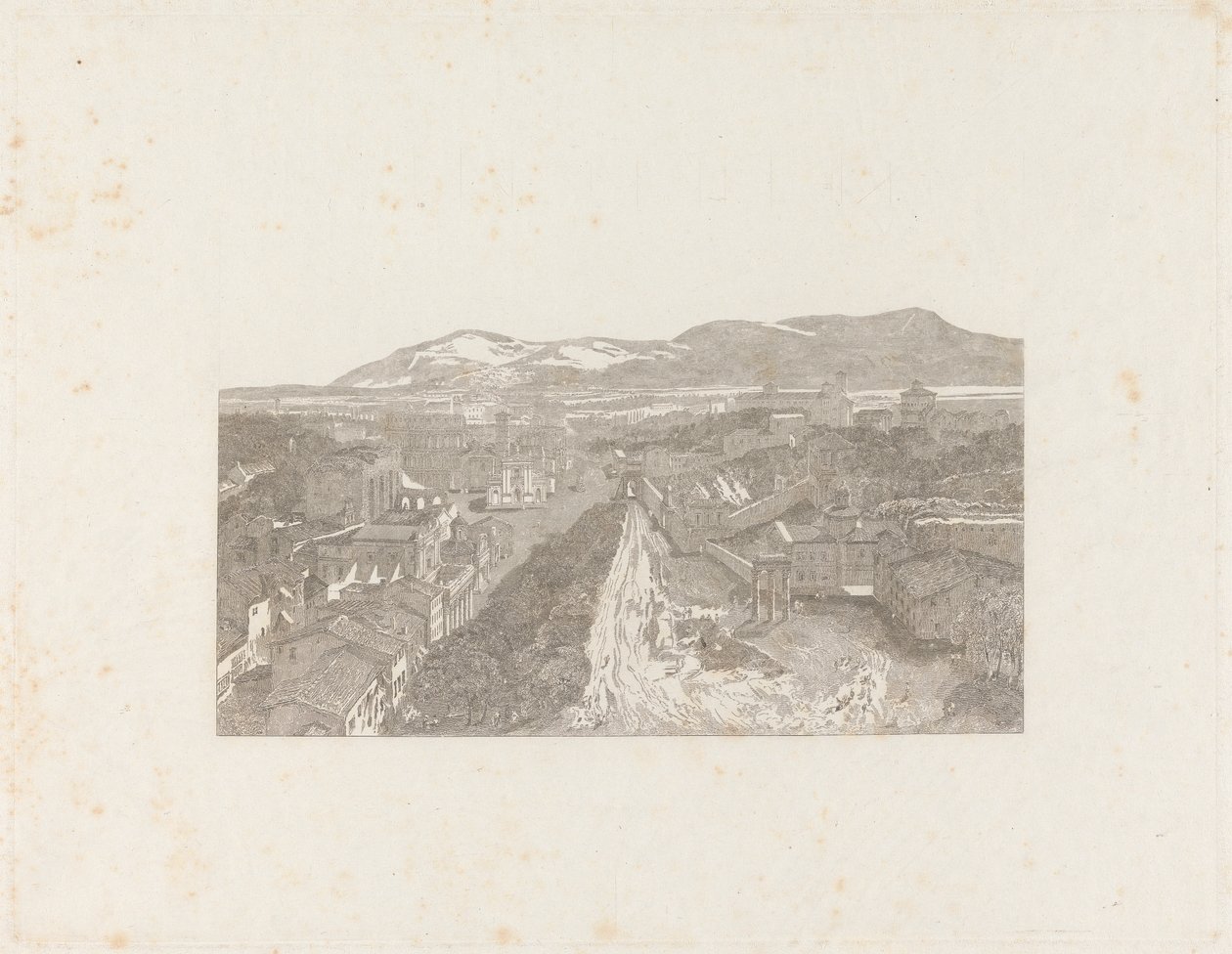 The Roman Forum from the Tower of the Capitol by George Cooke