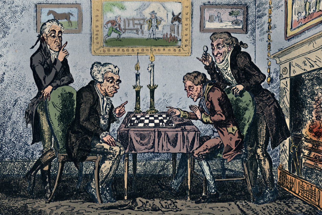 A Game of Chess, 1948 by George Cruikshank