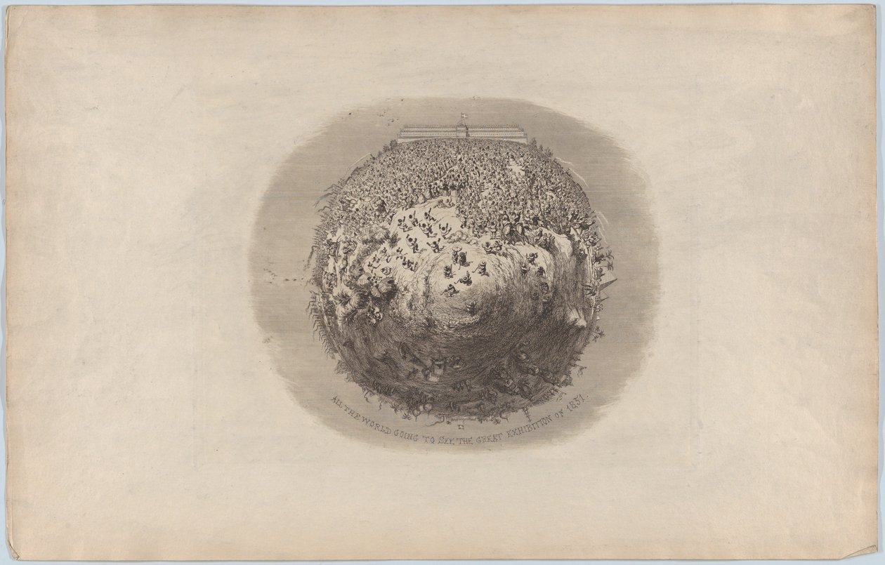 All the World is Going to See the Great Exhibition of 1851 by George Cruikshank