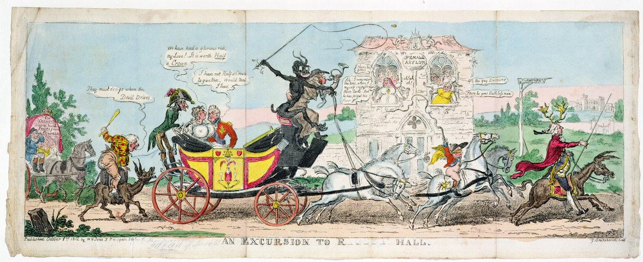 An Excursion into R.... Hall by George Cruikshank