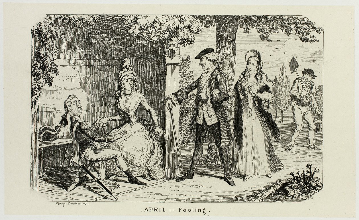 April - Fooling from George Cruikshank