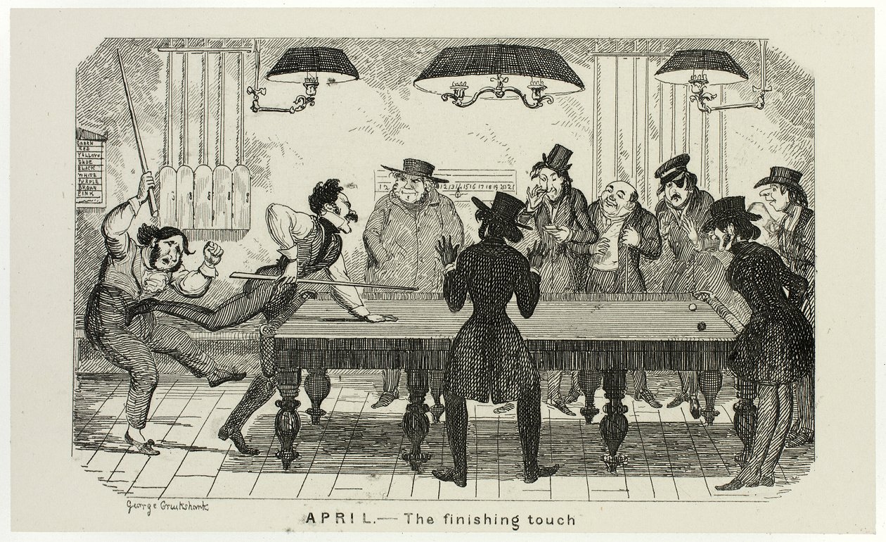 April - The Finishing Touch from George Cruikshank