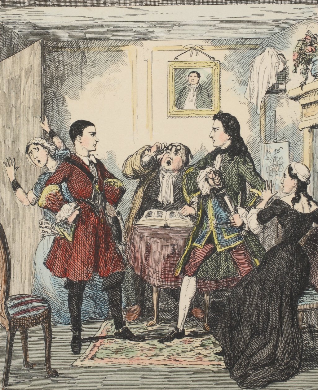 Audacity of Jack Sheppard, Illustration from Jack Sheppard: A Romance by William Harrison Ainsworth by George Cruikshank