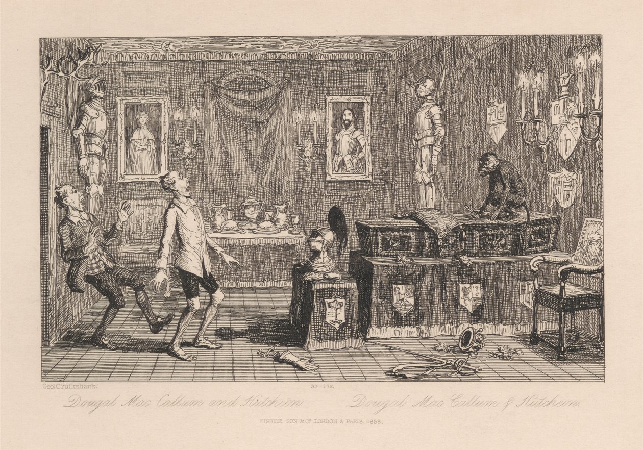 Dougal Mac Callum and Hutcheon by George Cruikshank