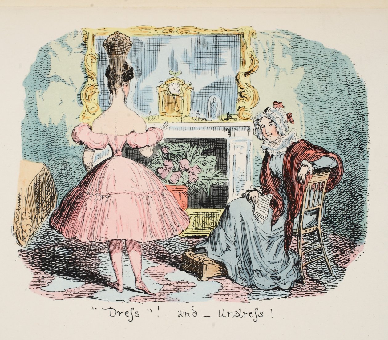 Dress and Undress, published 1832 by George Cruikshank
