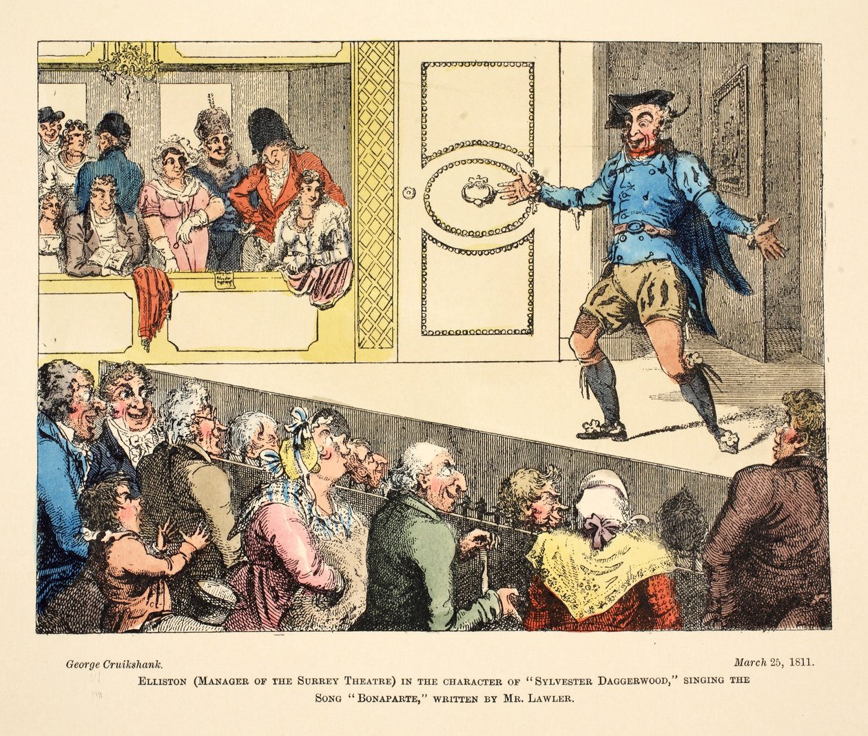 Elliston (Manager of the Surrey Theatre) in the character of 