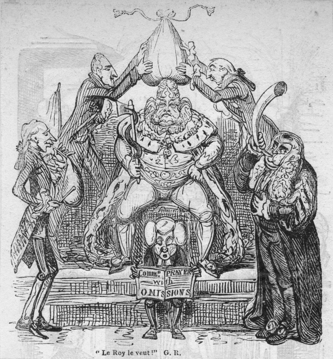Le Roy le veut! G. R. by George Cruikshank