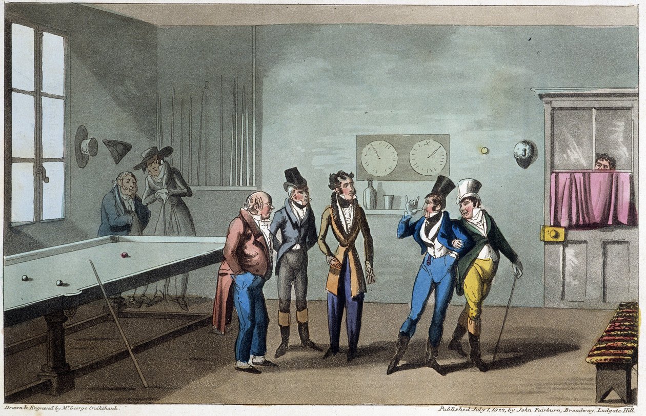 Men in the billiard room - in 
