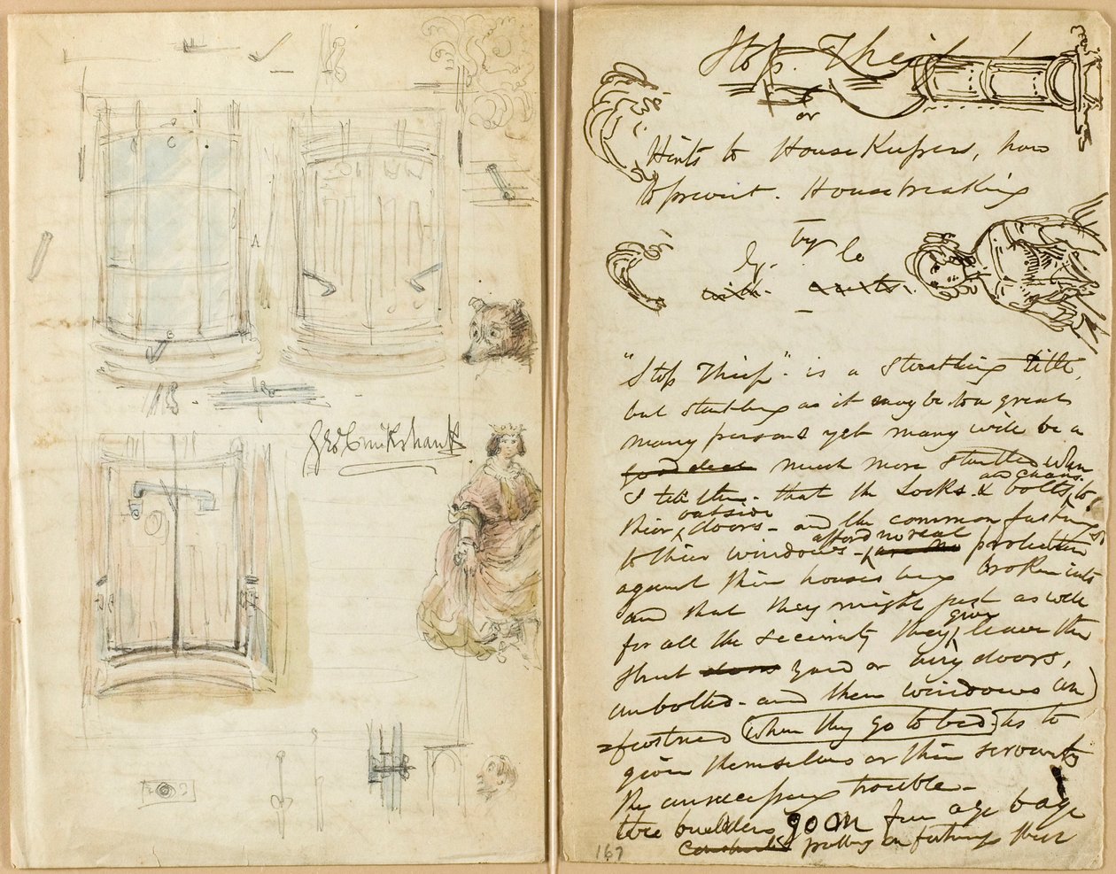 Letter: Stop Thief by George Cruikshank