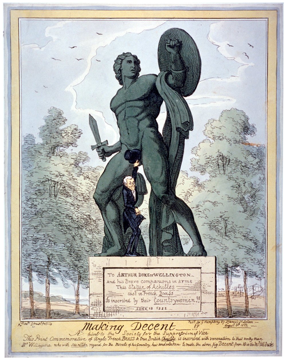Making Decent!! A Hint to the Society for the Suppression of Vice by George Cruikshank
