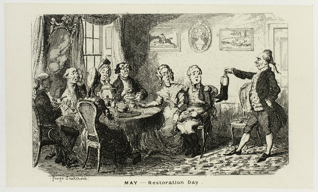 May - Restoration Day from George Cruikshank