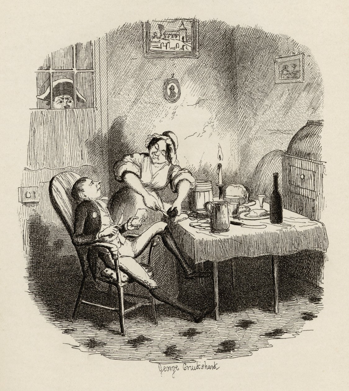 Mr Claypole as He Appeared When His Master Was Out, from 