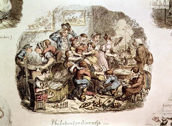 Philoprogenitiveness by George Cruikshank