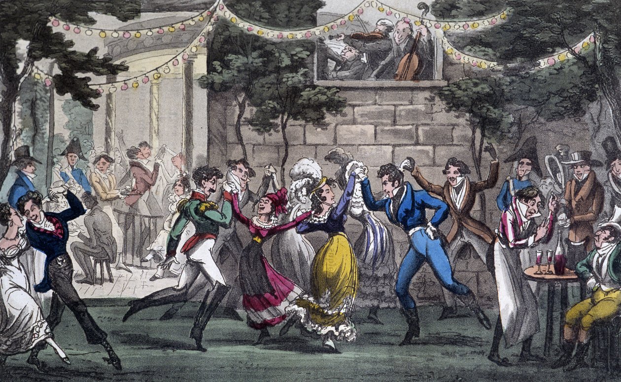 Quadrille in the salon de Mars, aux Champs Elysée - in 