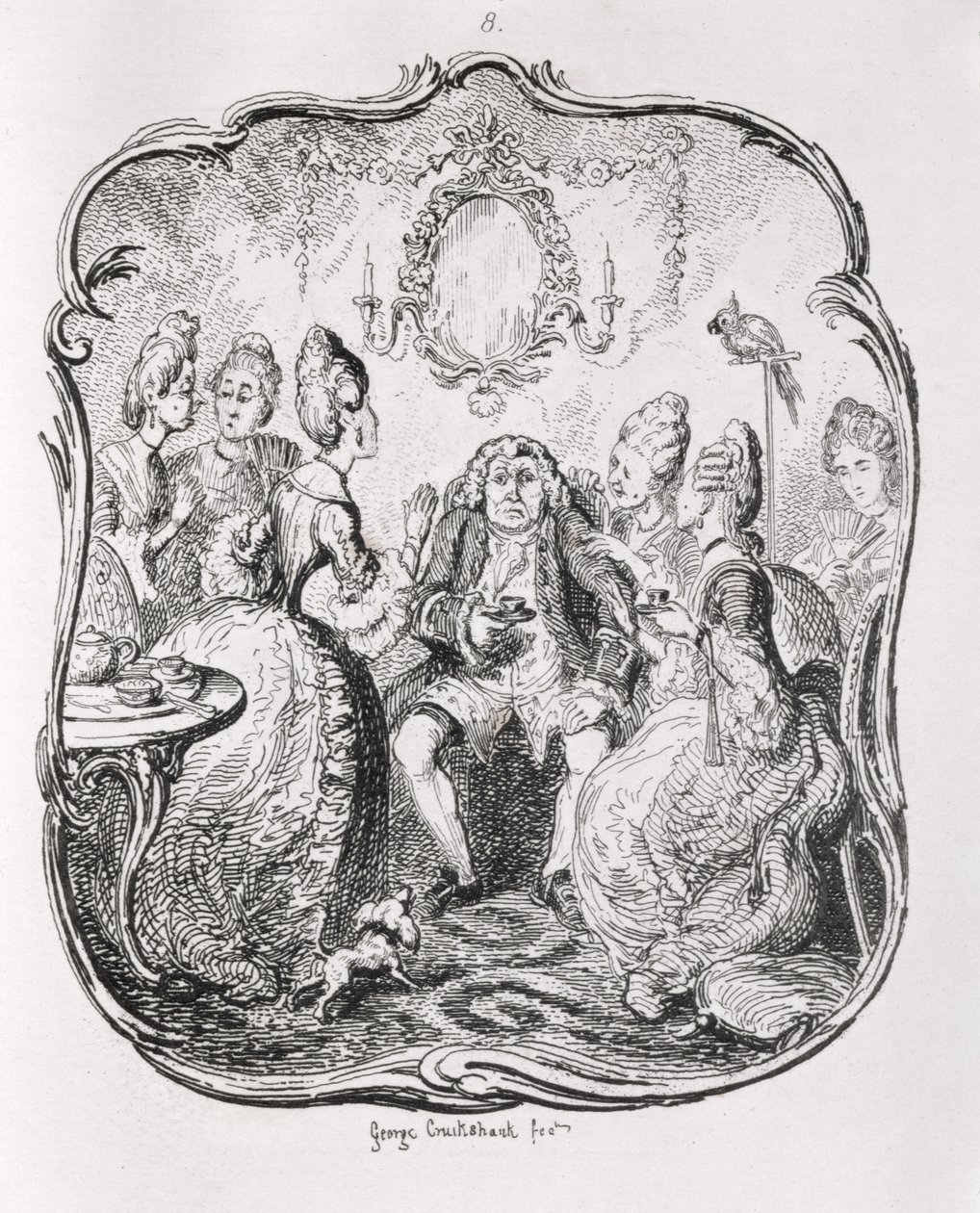 Squire Western and his Lady Cousins, from 