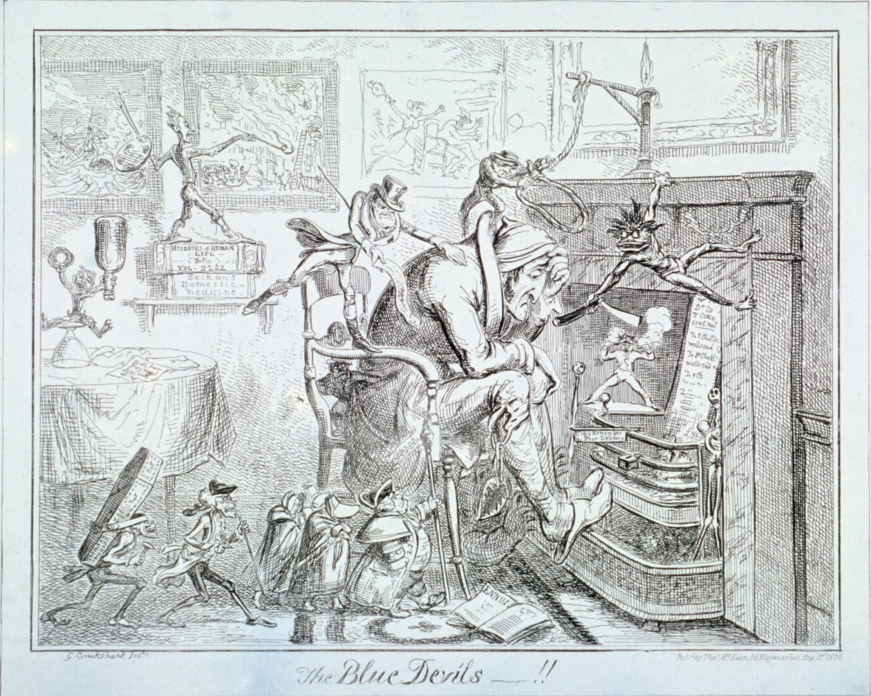 The Blue Devils by George Cruikshank