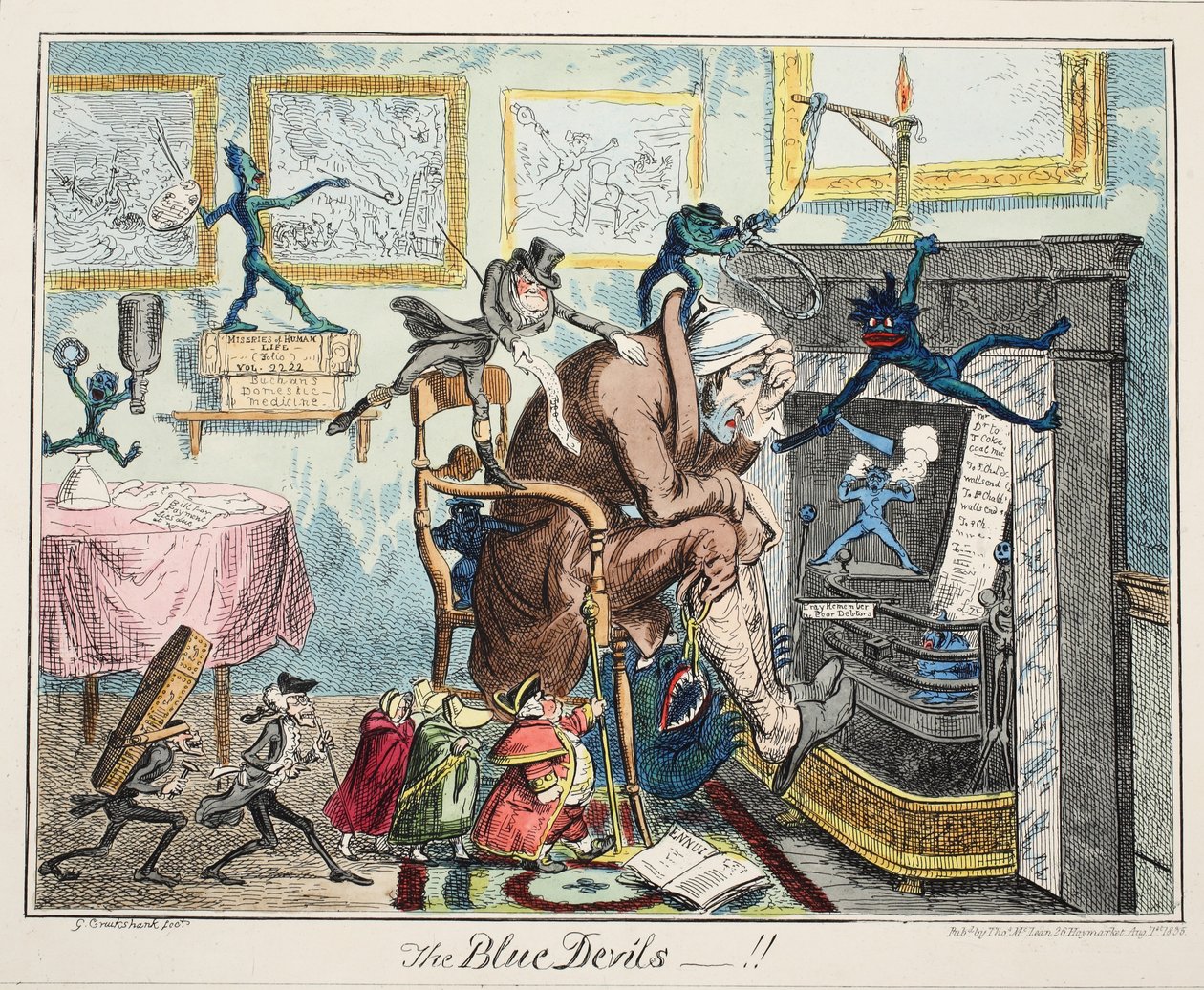 The Blue Devils by George Cruikshank