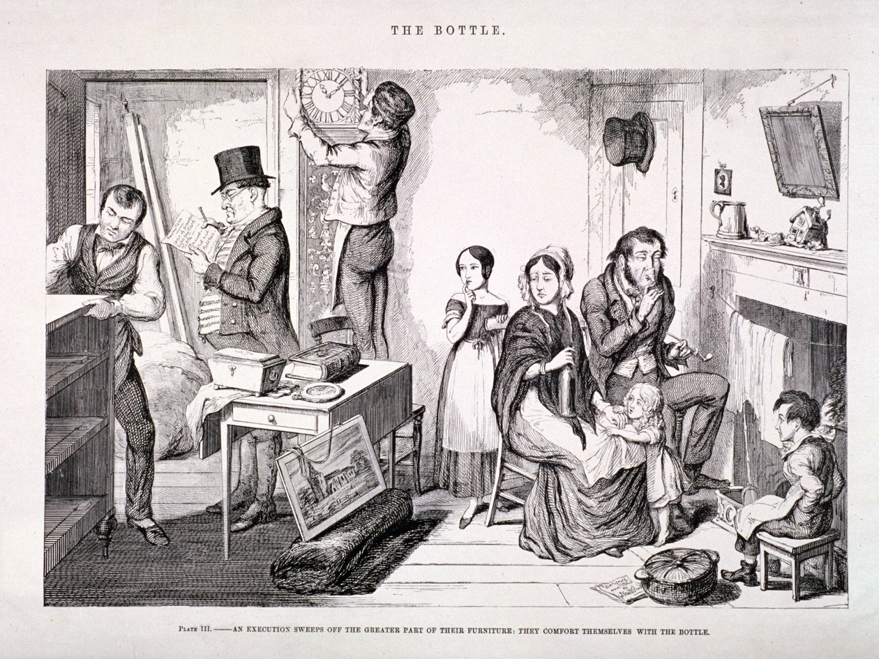 The Bottle, 1847 by George Cruikshank