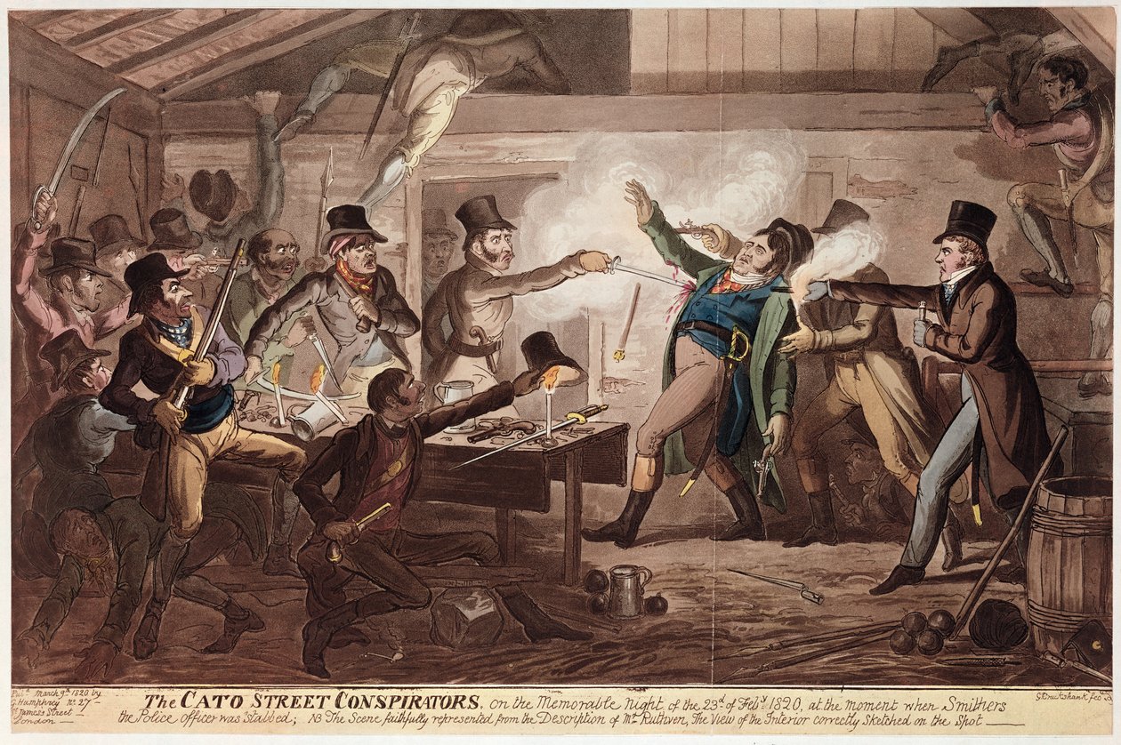The Cato Street Conspirators, pub. by G. Humphrey, 9th March 1820 by George Cruikshank