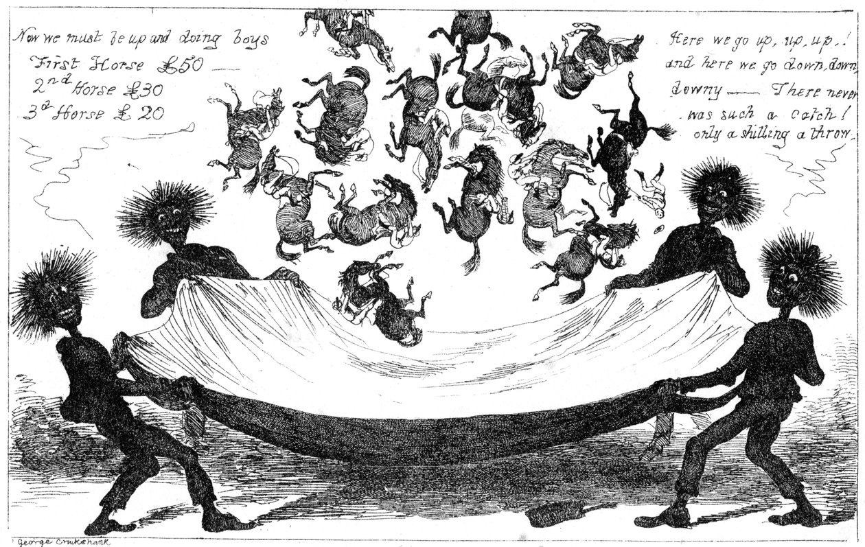 The Monster Sweeps, a Toss Up for the Derby, 19th Century by George Cruikshank
