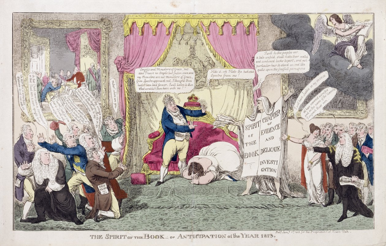 The Spirit of the Book or, Anticipation of the Year 1813 by George Cruikshank