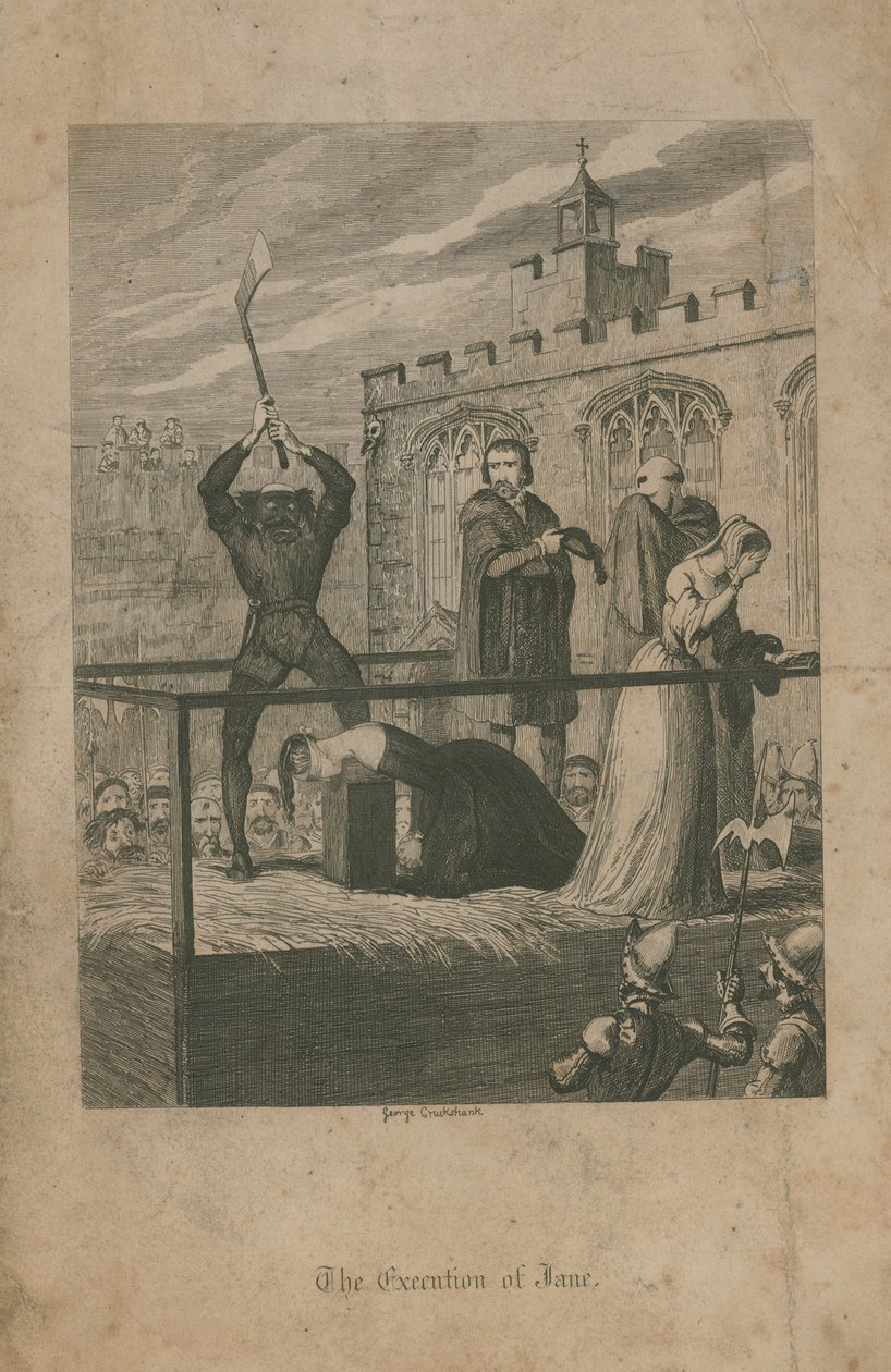 The Execution of Lady Jane Grey by George Cruikshank