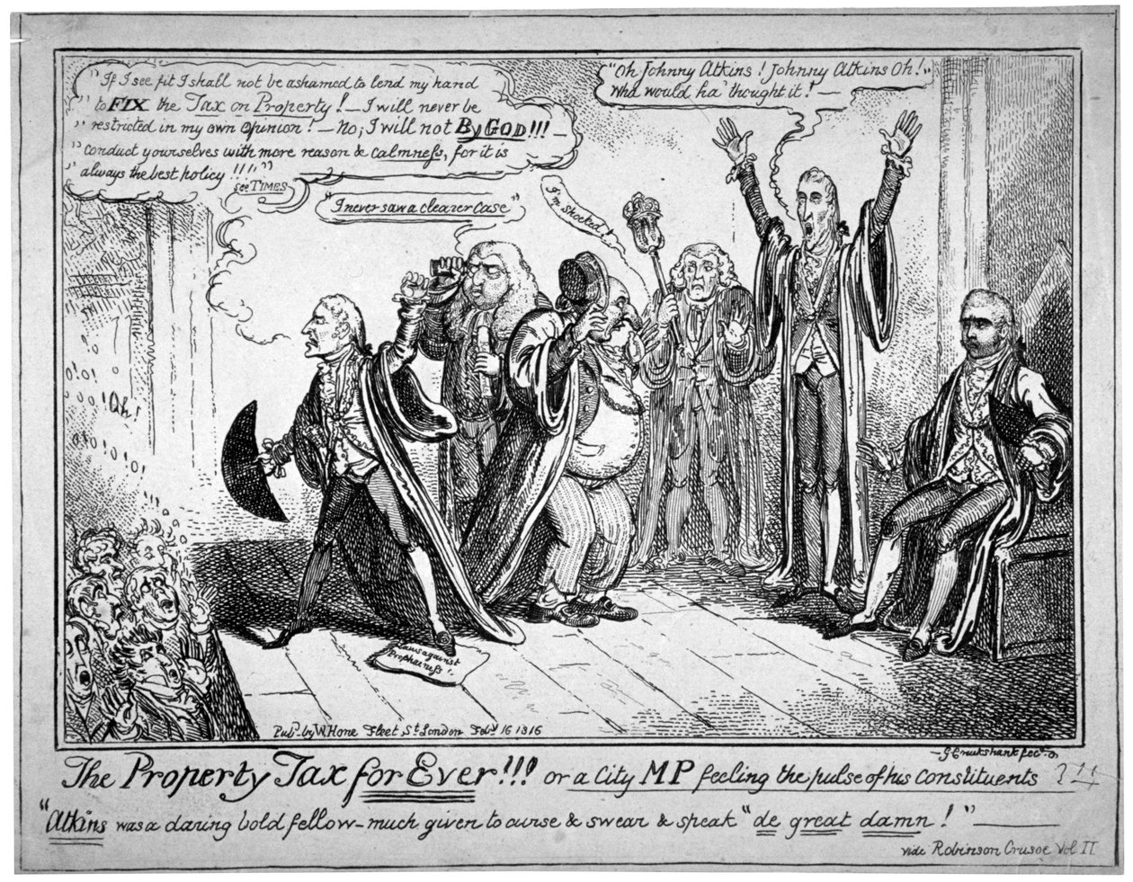 The Property Tax Forever!!! by George Cruikshank